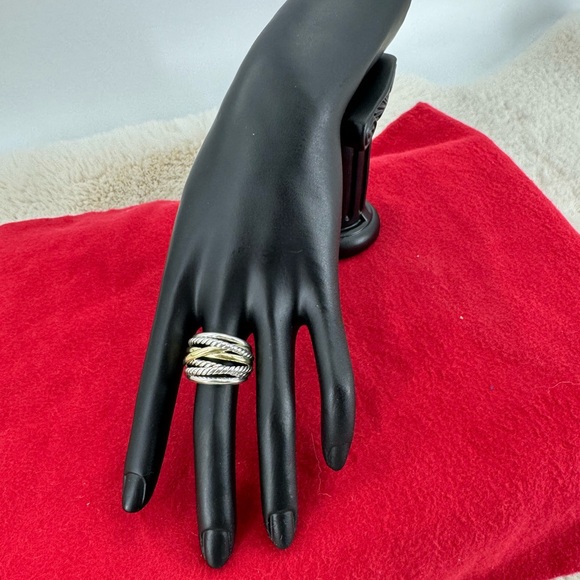 David Yurman Crossover Ring w 14k Gold - Picture 9 of 9